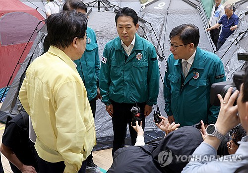 국민의힘 지도부, 경남 수해 현장 방문…특별재난지역 지정 촉구