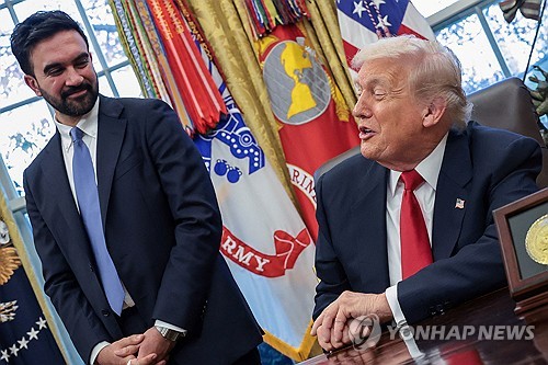 트럼프 미국 대통령, 21일 뉴욕시장 관저 방문해 맘다니 시장과 회동