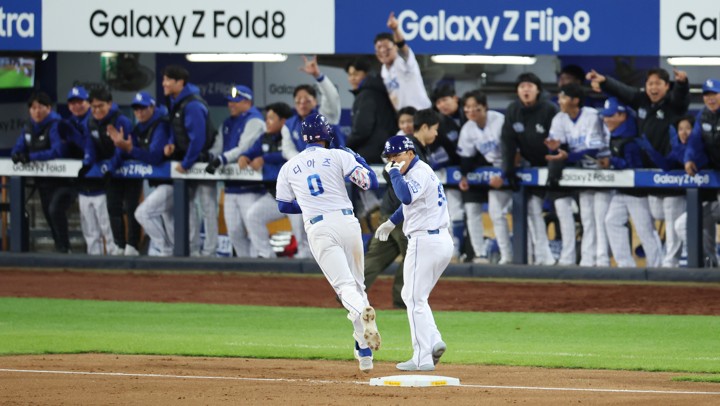 ’디아즈·최형우 홈런’ 삼성, KIA에 8-3 대승…시리즈 1승 1패 동률