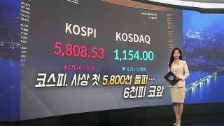 [이슈5] 코스피 5,800선 돌파…연휴 이후 다시 랠리 外