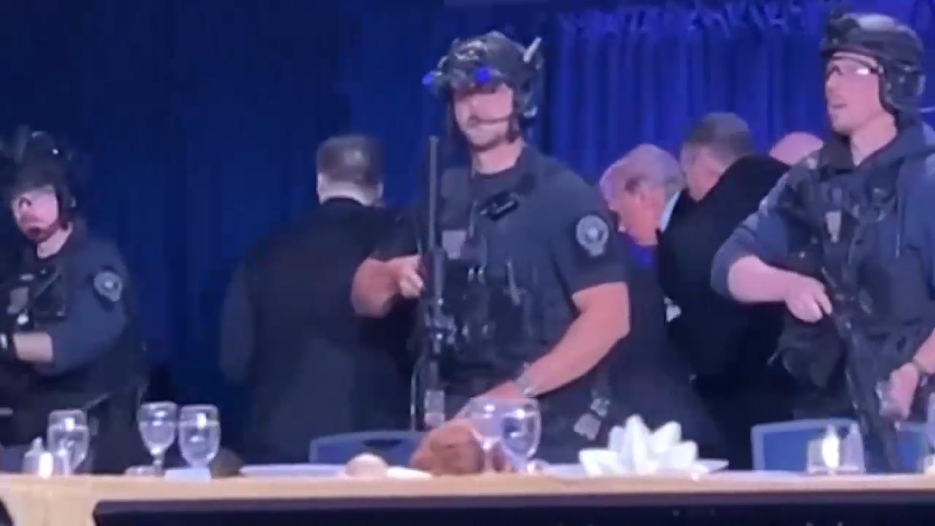 트럼프, 만찬 중 총격사건 '봉변'…용의자 체포