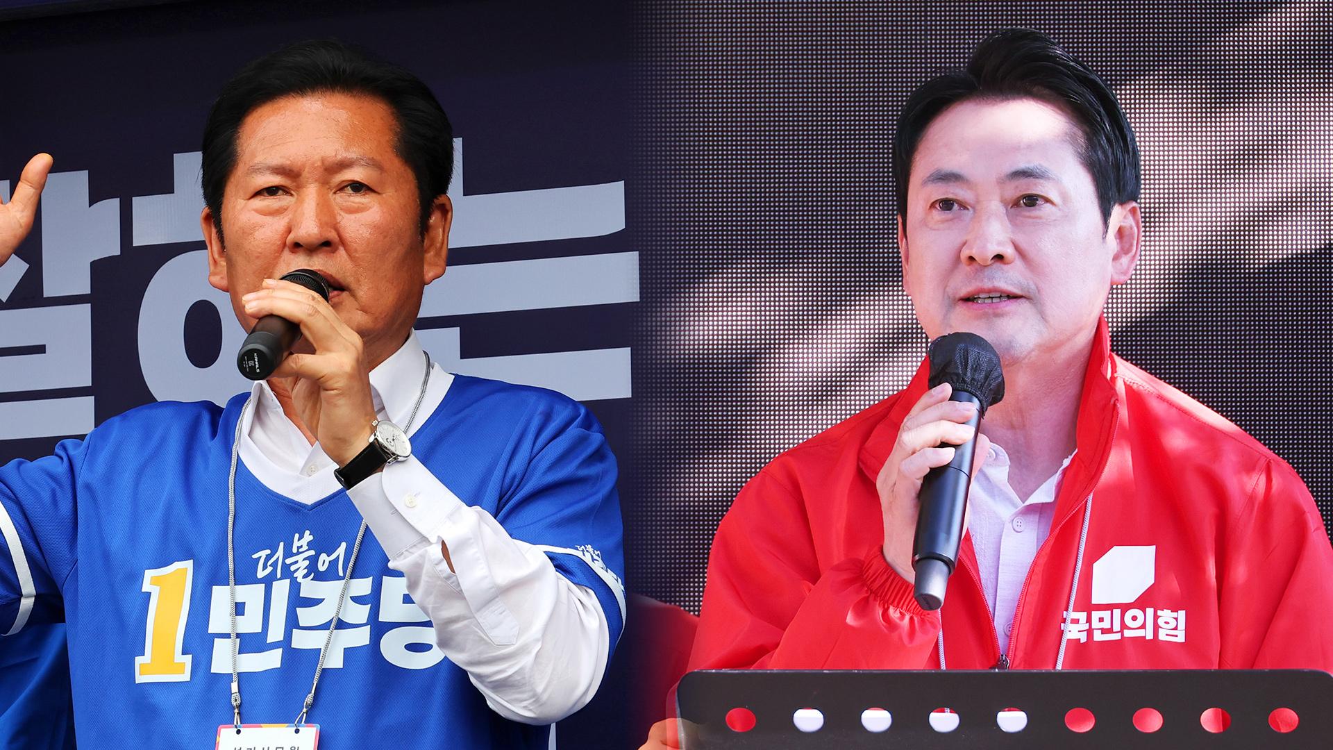 열흘 남은 지방선거…정청래 전남·장동혁 인천행