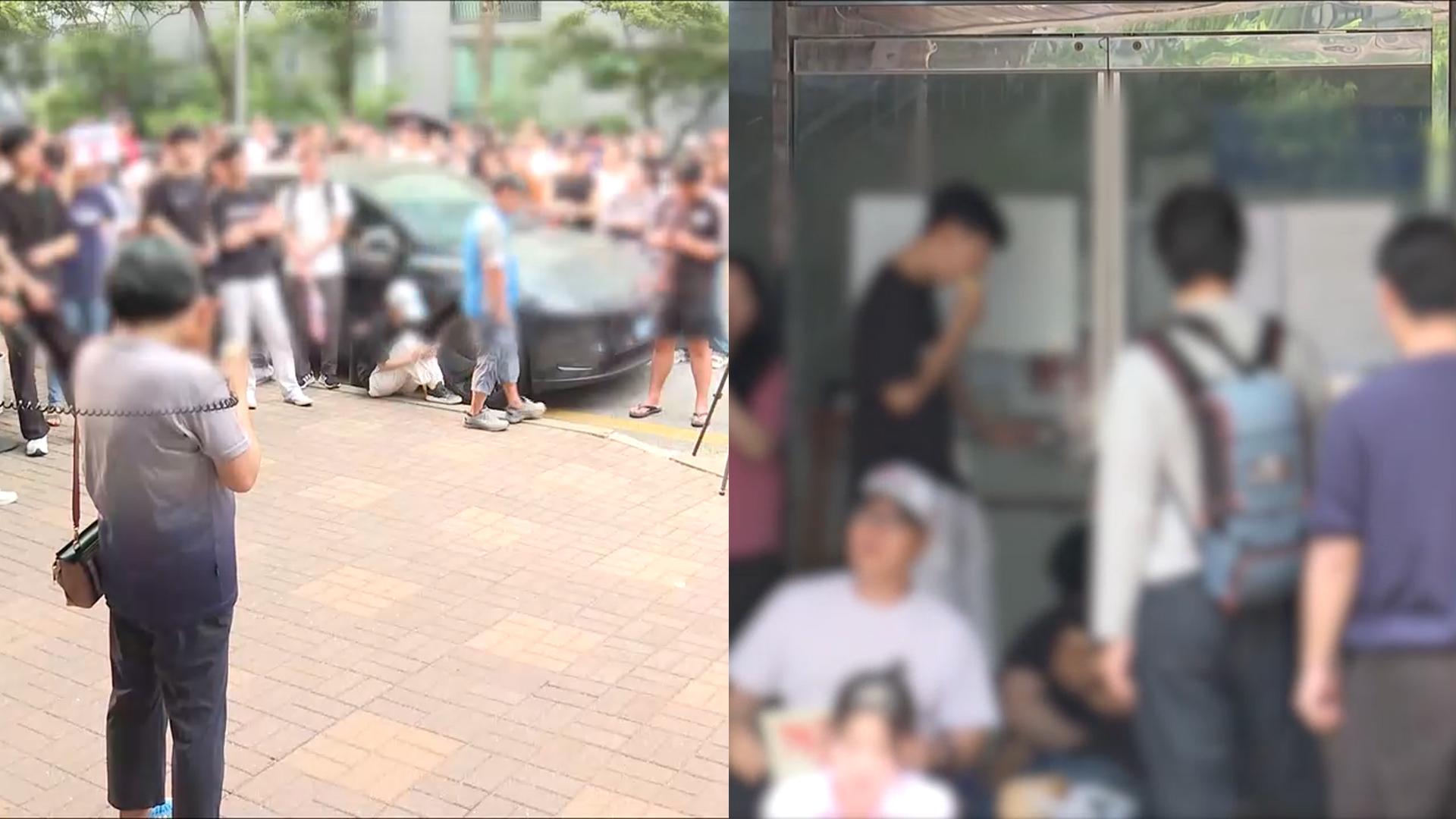 잠실7동 투표소 대치 계속…투표함 이송은 아직