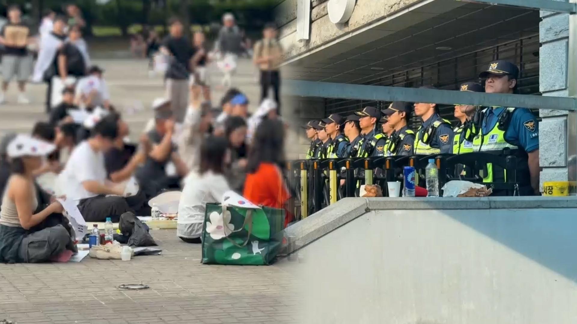 '투표지 부족' 사흘째 규탄 시위…오후 들어 인파 늘어