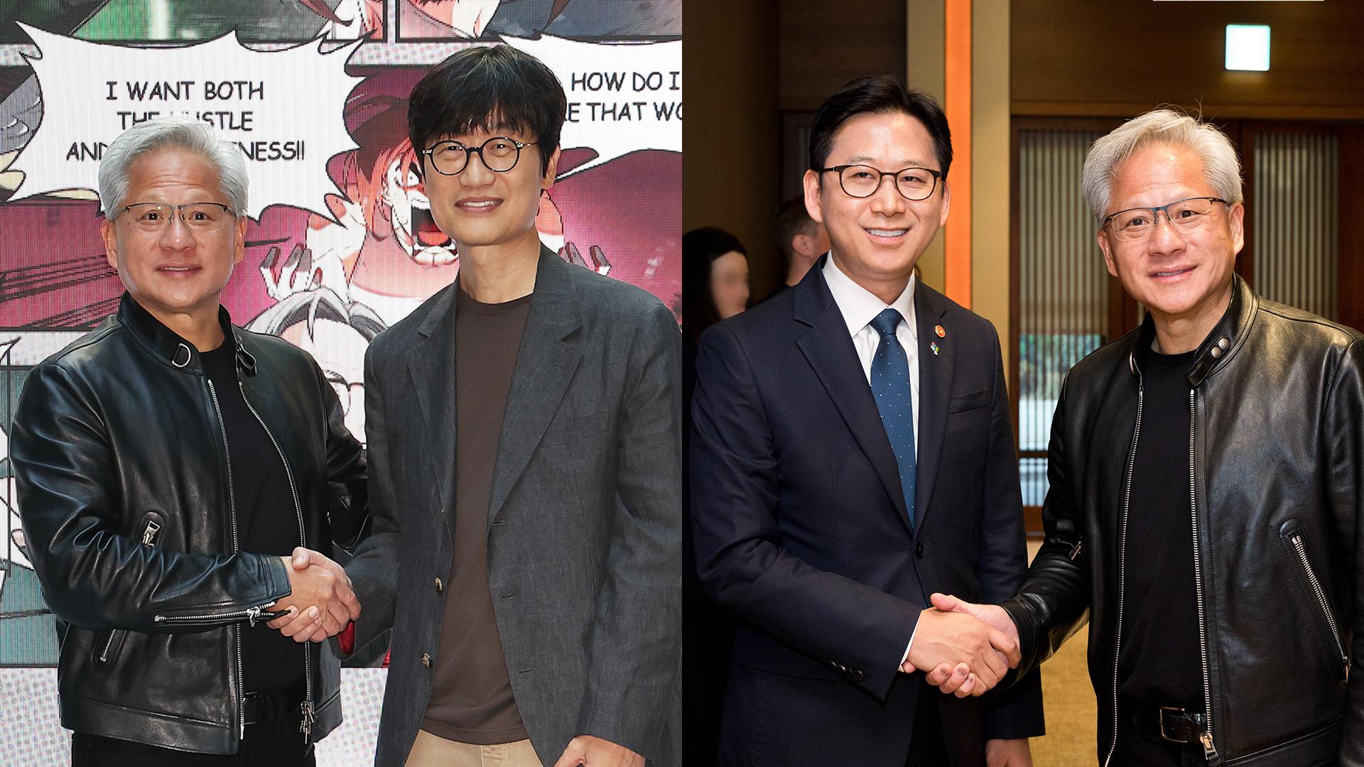젠슨 황, 네이버와 AI 팩토리 구축…스타트업과도 협력