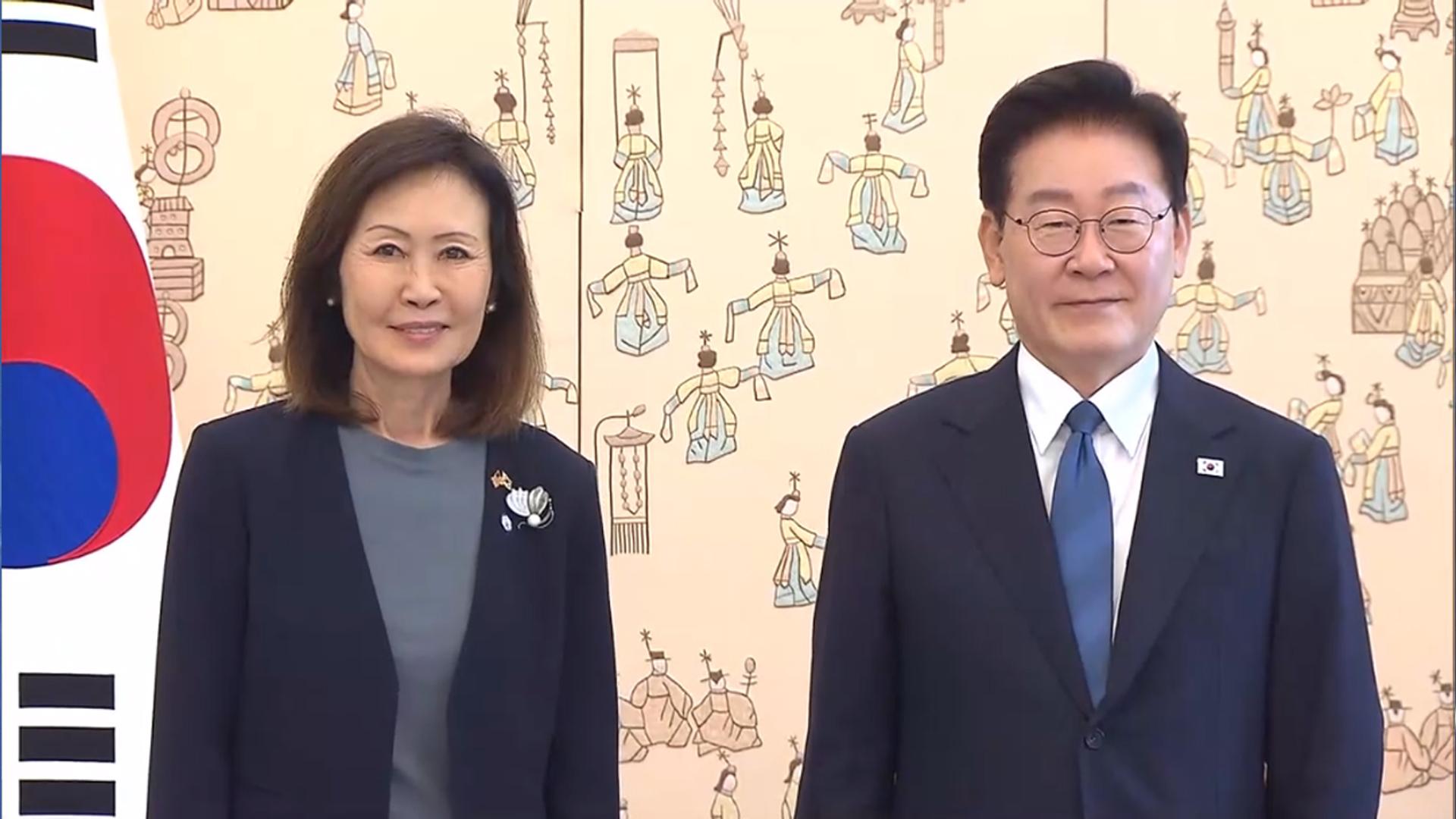 이재명 대통령, 미셸 스틸 주한미국대사 등 신임 대사 4명 신임장 제정