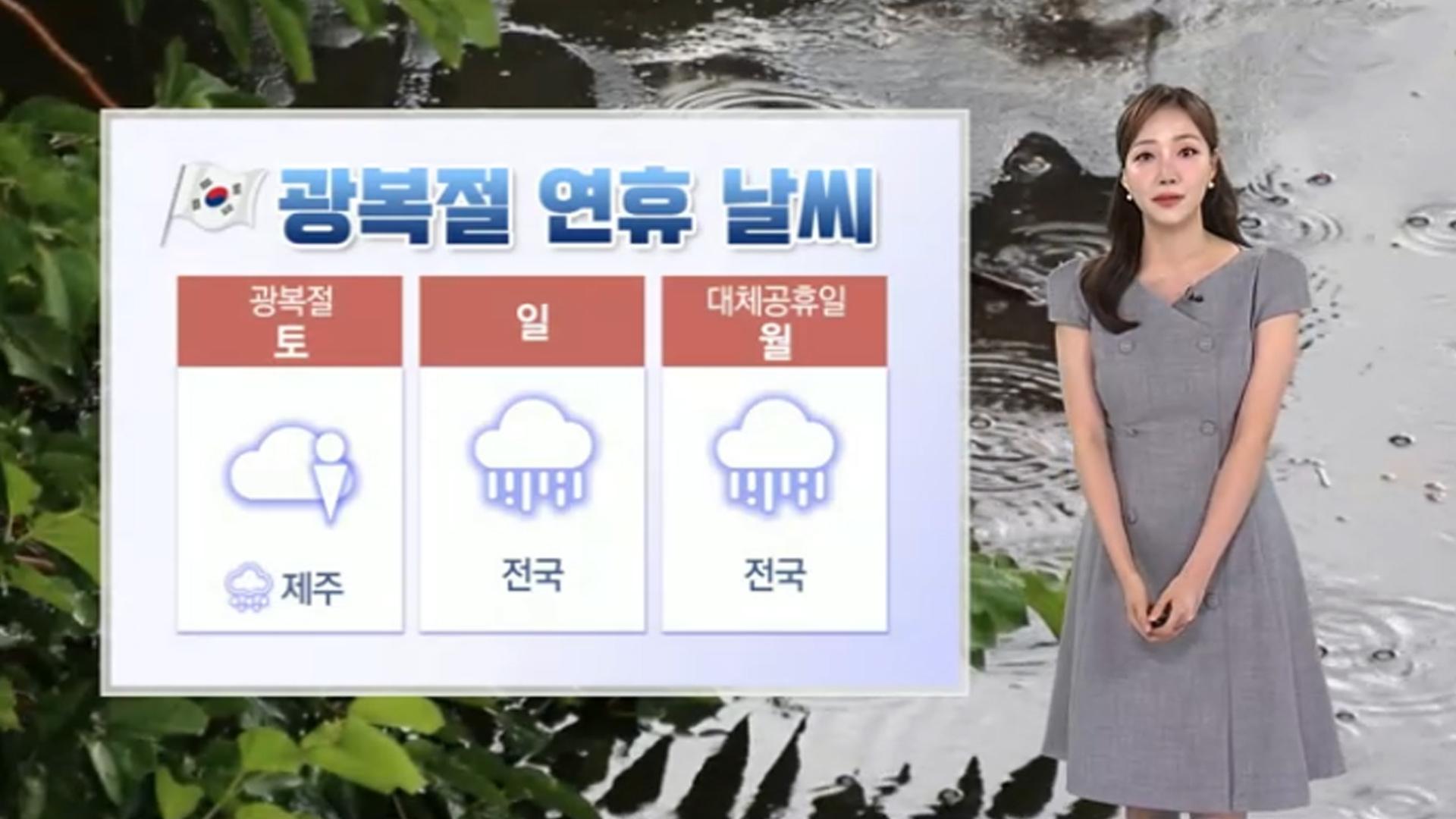말복에도 낮 무더위 지속…광복절 연휴 전국 비 예보