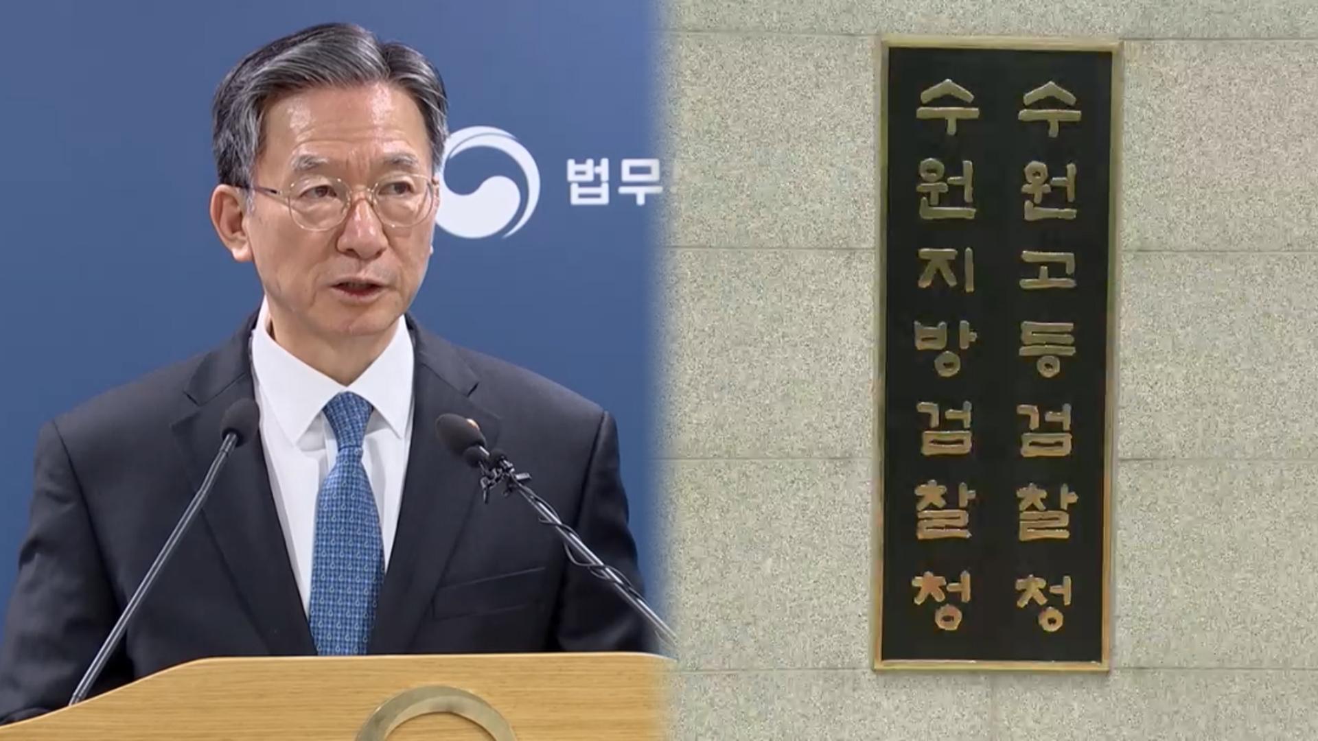 정성호 법무부 장관, 수원지검 검사 집단퇴정 사건 징계 청구