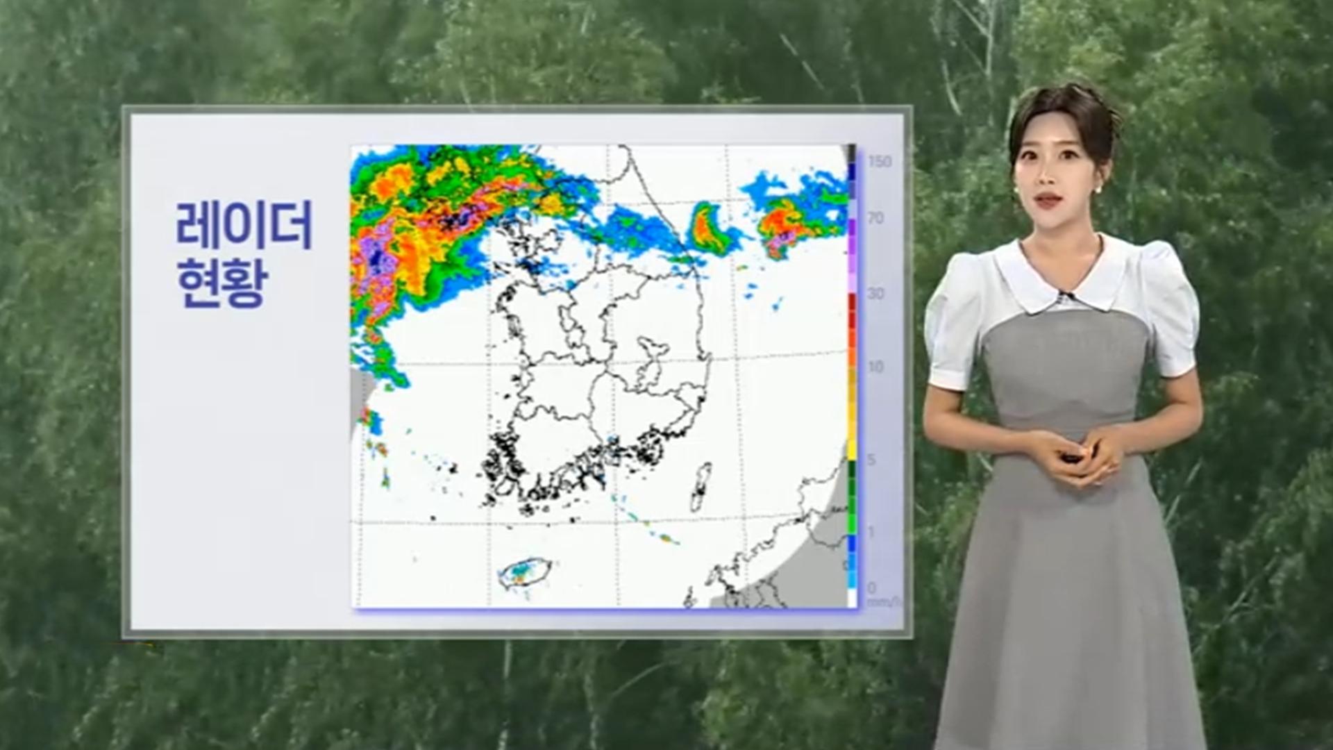22일 중부지방 오전까지 비…오후 전국 소나기 및 폭염 지속